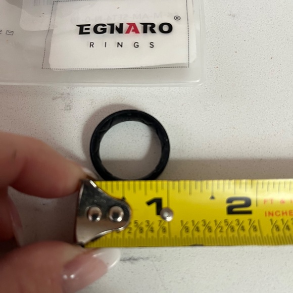 NEW Egnaro Silicone Wedding Ring set of 4 Rings Size 10 Ergonomic Design AirFlow - Picture 2 of 3